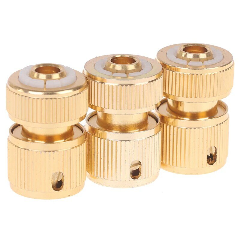 New Copper High Pressure Quick Hose Coupling For Garden Irrigation Connector 1/2" Car Washer Water Gun Hydraulic Couplers 1/3Pcs