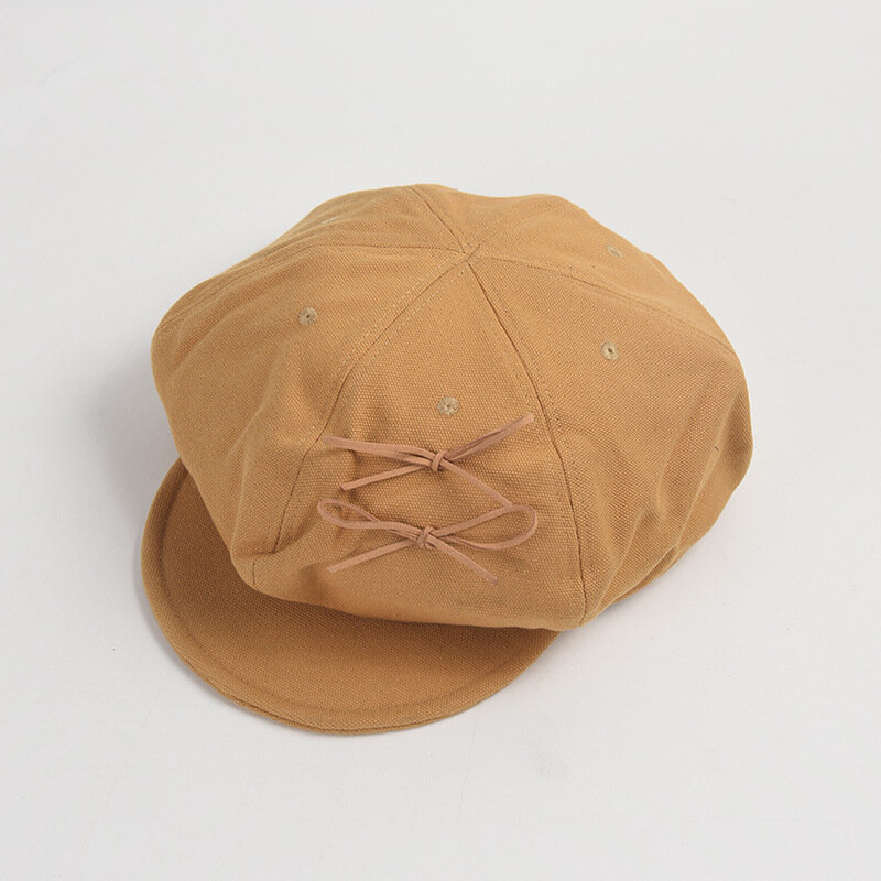قبعة نسائية من القطن ثماني الأضلاع ، قبعة Newsboy ، قبعة متينة ، ملحق رسام ، في الهواء الطلق ، الربيع ، الخريف