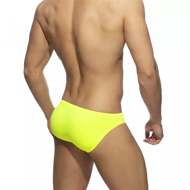 Solid Push up Men Neon Swim Bikni Brief Trunks Unerwear Sexy Swimwear Beach Surf Shorts Swimsuit Bathing Suit Sunga Panties
