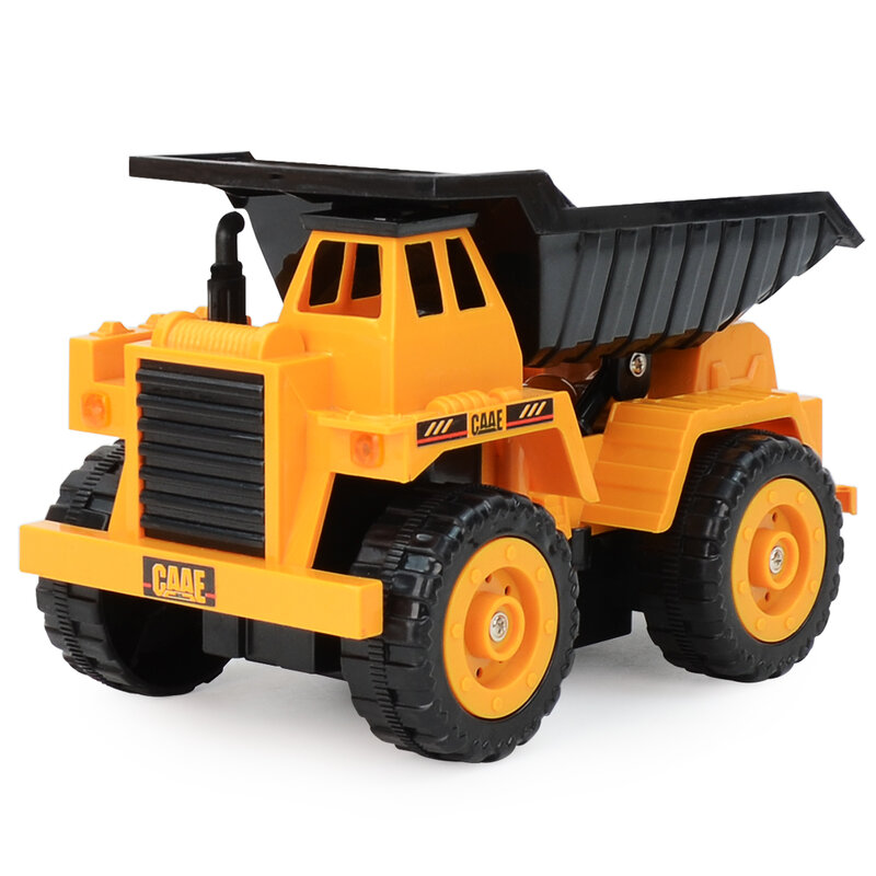 Mini Bulldozer télécommandé 1:32, jouet en plastique, camion à benne basculante, grue, pelle, modèle de véhicule électrique, cadeau