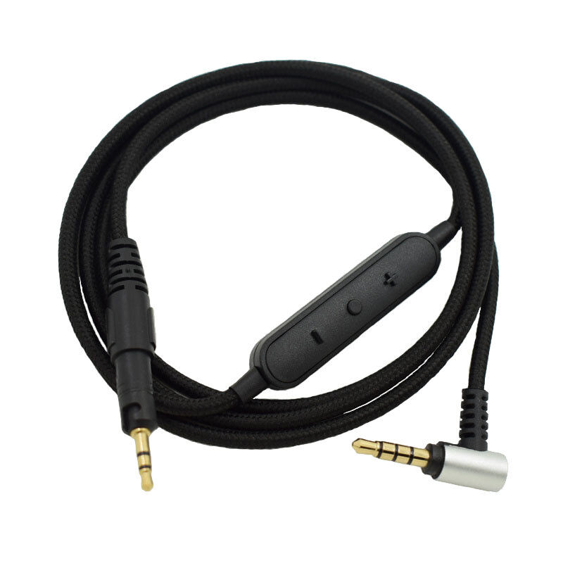 Wymienny kabel Audio kontrola przewodowa ze słuchawkami Audio-Technica ATH-M50X M40X pasuje do wielu słuchawek