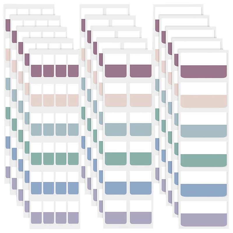 Auto-adesivo Sticky Index Tabs, arquivo gravável Tabs, página marcadores, 3 tamanhos, 420 pcs