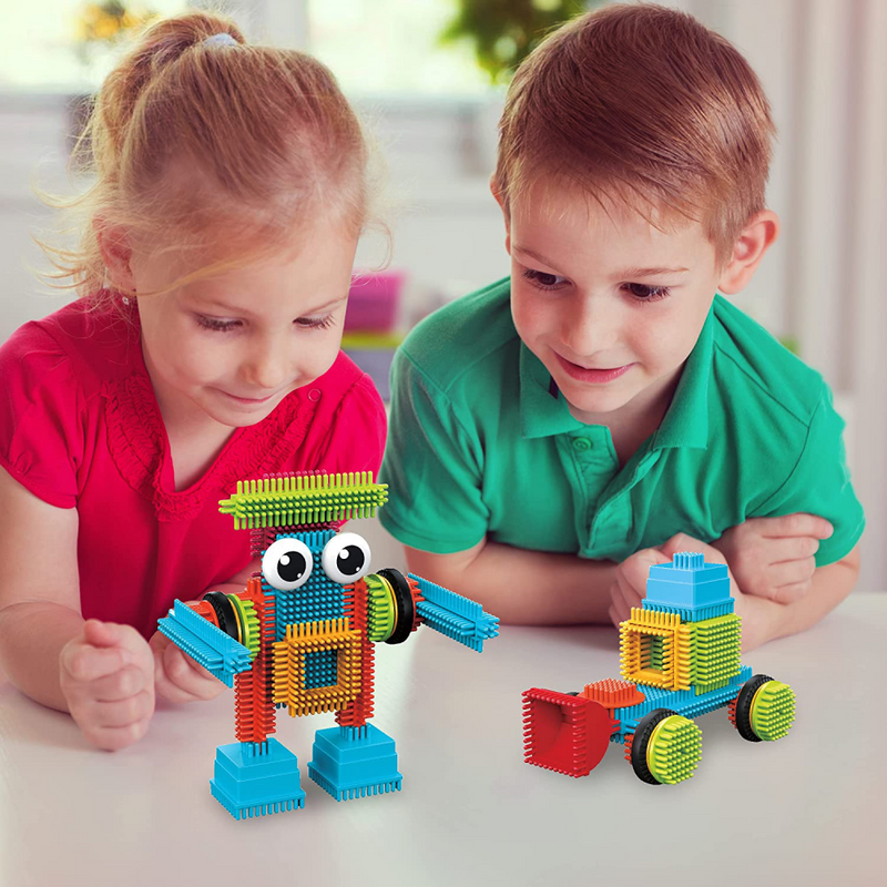Set mainan blok bangunan Diy, putri Castle pemodelan interaktif permainan perakitan orangtua-anak 106 buah untuk anak perempuan