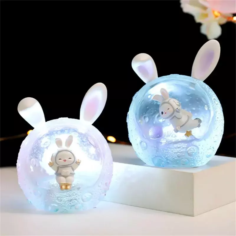 Creative New Space Rabbit Series piccola lampada da notte decorazione decorazioni per la stanza degli studenti