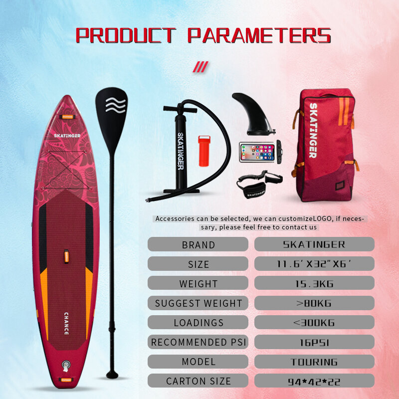 Skatinger china surfboard manufacturers sup inflatable paddle board with accessories