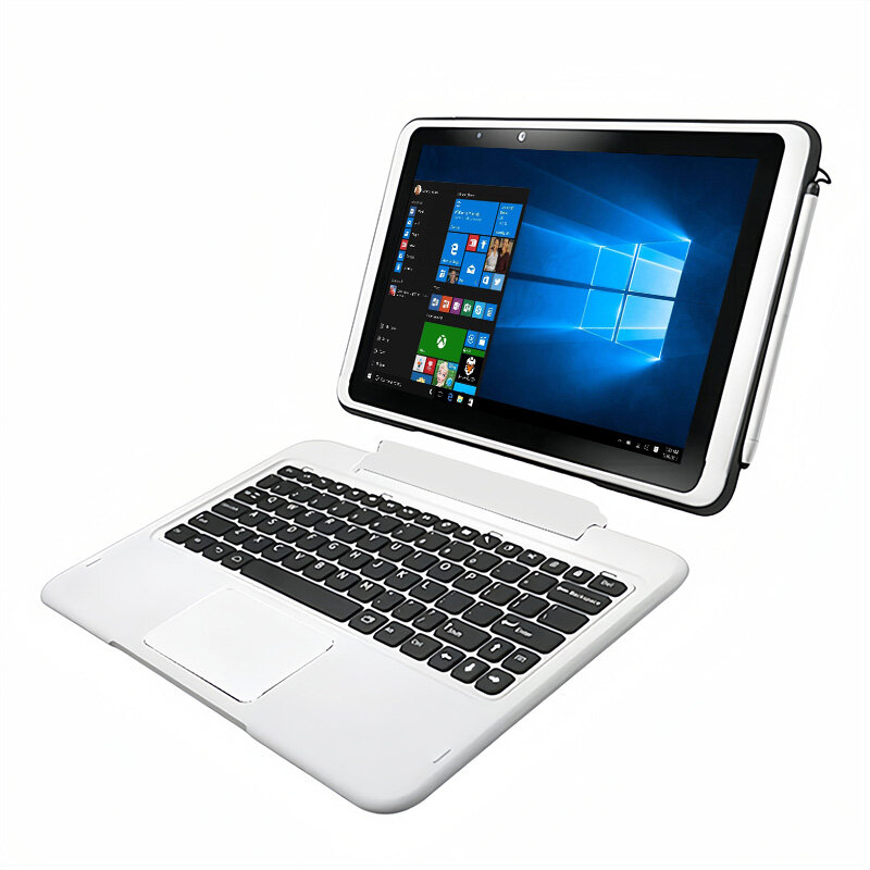 Mini Tablet PC com Teclado, Presente Stylus, Windows 10, X5-Z8350, Sistema Operacional 64-Bit, 2GB DDR, 64GB ROM, 64-Bit