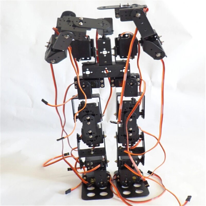 17 dof biped Roboter pädagogisches Roboter-Kit 17 Freiheits grade humanoides Roboter-Gehen mit Servo mg996 programmier barem DIY-Kit