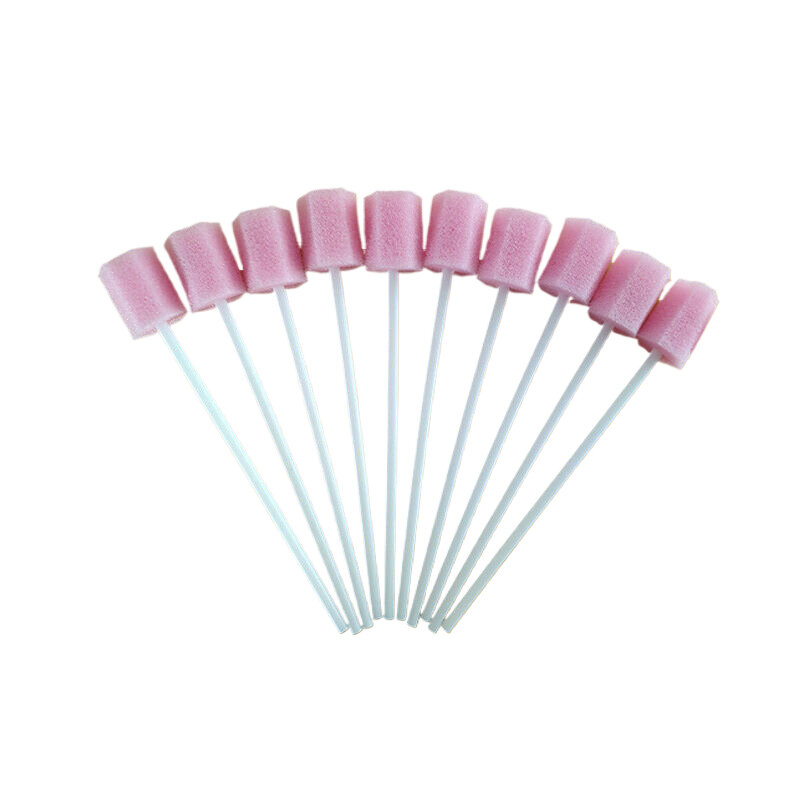 100/150/200PCS Disposable Cleaning Mouth Sponge Swab Tooth Cleaning Mouth Swabs With Stick Sponge Head Cleaning Swab For Oral