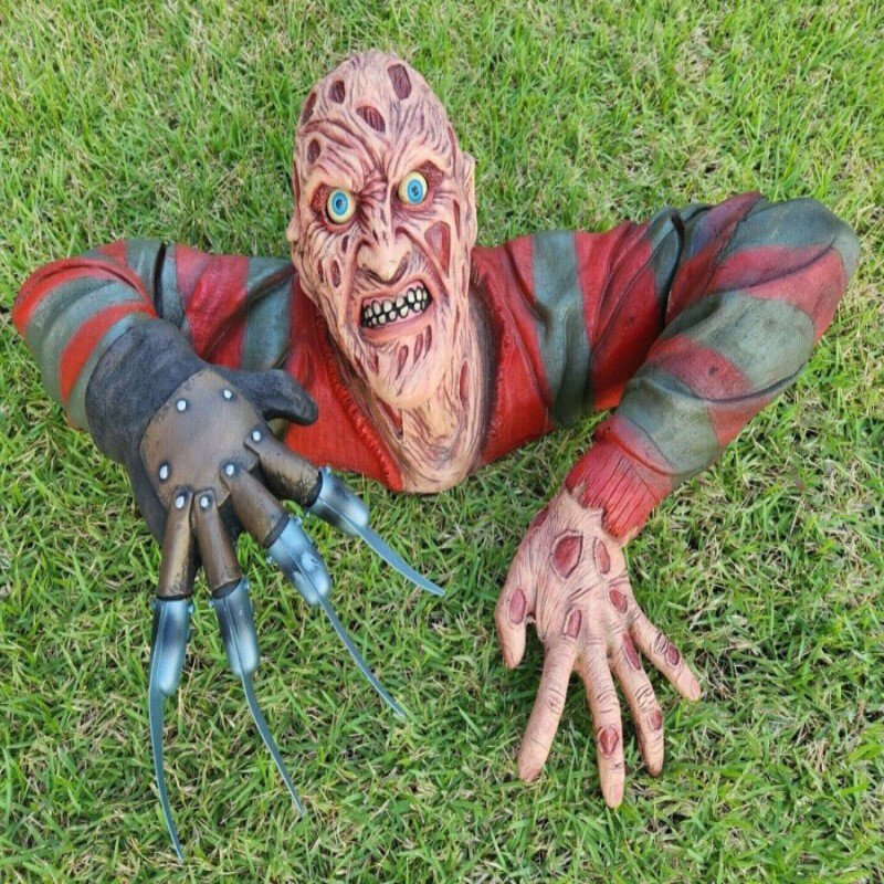 Horror Creeper Zombie Indoor/Outdoor Garden Statue Halloween Decoration, Halloween Resin Sculpture Home Party Decor Gift