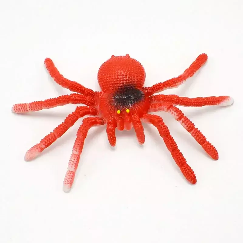 Araña de goma suave de Color TPR, modelo de insecto grande para Halloween