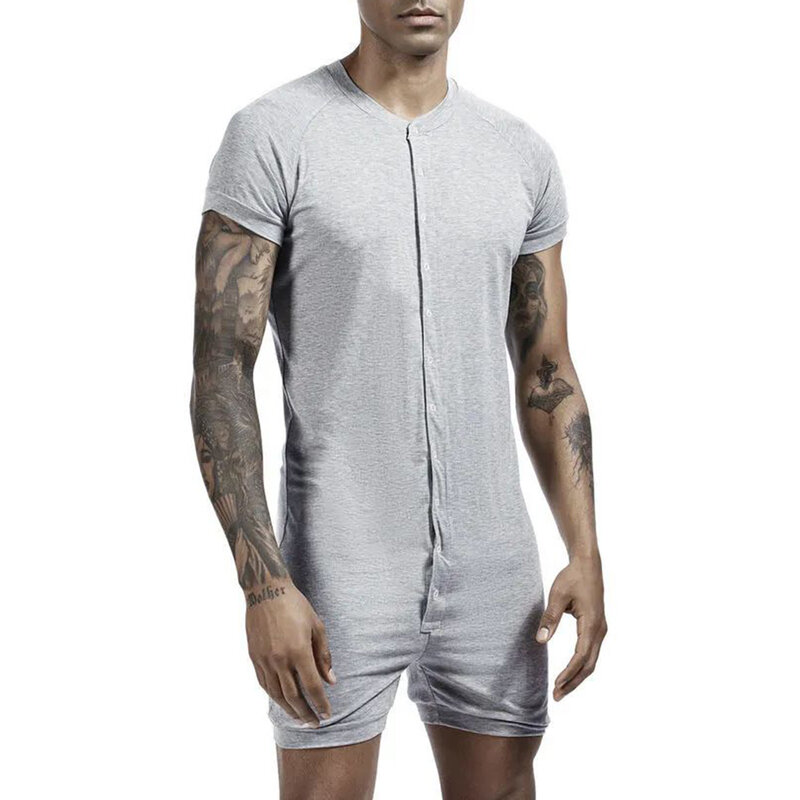 2024 Bodysuit  Underwear Body Shaper Corset Button Top Shapewear Para Hombre TIght Bodysuit  Underwear Man Solid Tee Tracksuit