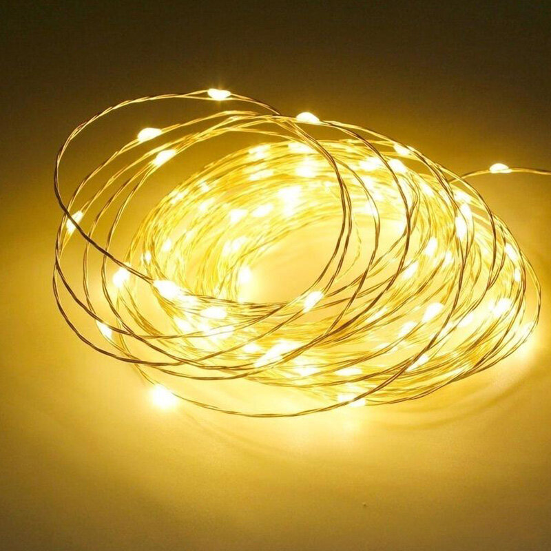 3m/4m/5m LED String Light Copper Silver Wire USB Fairy Garland Light Lamp Christmas Tree Festival Wedding Party Decoration