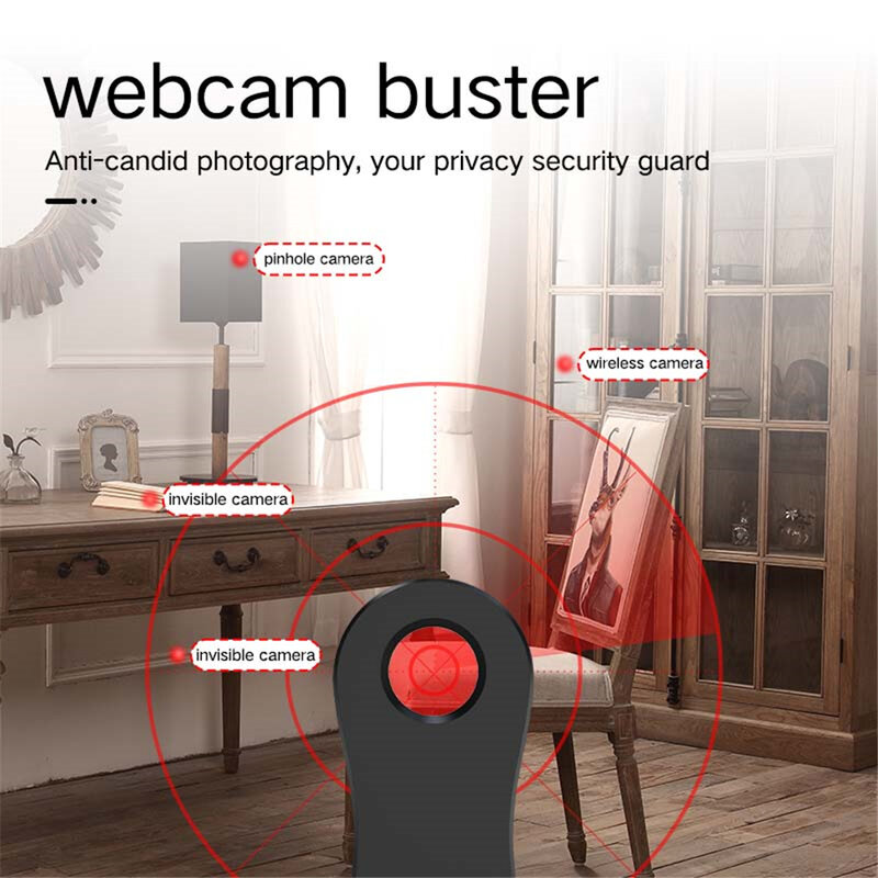 Anty-szczery wykrywacz kamer mała i wygodna dokładna inteligentna na podczerwień sonda ochrona prywatności urządzenie alarmowe do pokoju