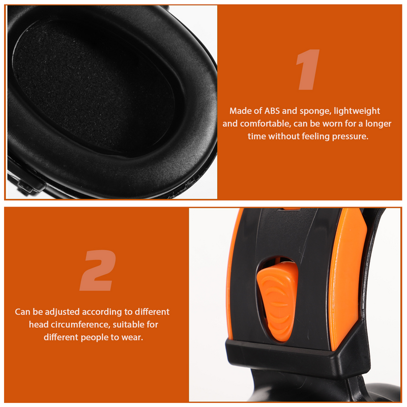 Headphone peredam kebisingan penyumbat telinga kedap suara penutup telinga pengurangan perlindungan menembak mengurangi pendengaran Headset