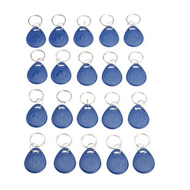 SHIRT Z RFID Key Fob EM Card, Proximity ID Token Tags, Keyfobs for Video Doorbell, Access Control System, Read Only, Pack de 10, 125