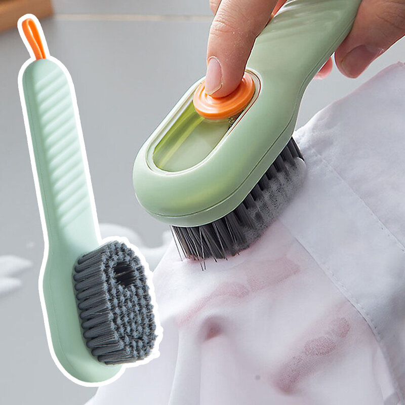 Multifunctional Liquid-Added Shoe Brush Easy Storage Shoes Cleaning Brush For Sneaker Shoes Multifunctional Cleaning Brush