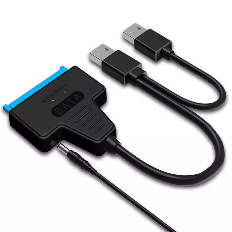 สายขับ USB 3.0ไปยัง SATA ด้วยพอร์ตจ่ายไฟ DC สาย adaptor hardisk สถานะของแข็งเชิงกล USB2.0สายขับง่าย