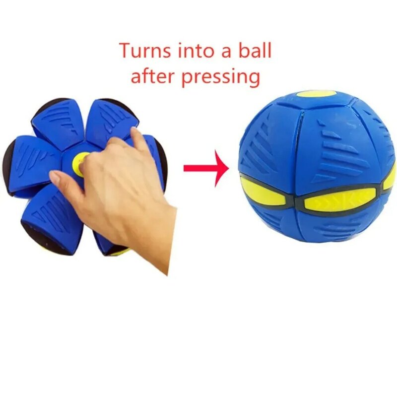Уличное волшебное летающее блюдце, деформированный мяч, шарик для разбивания волос с блестящим эластичным шариком для детей и подростков