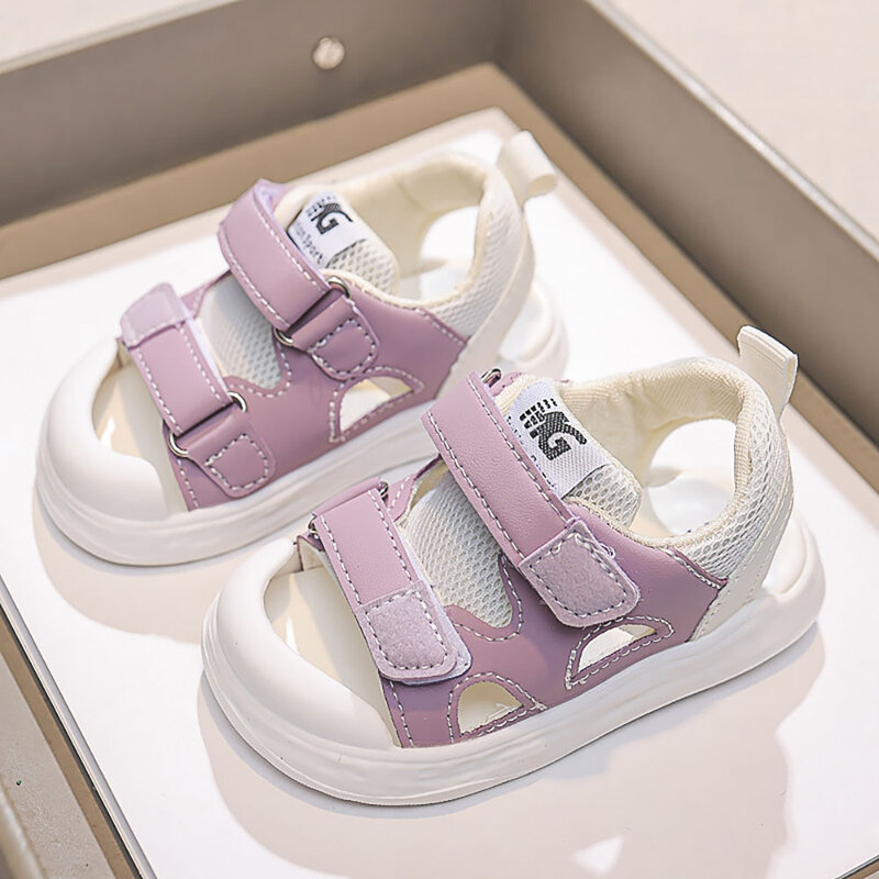 Sandales de sport de style coréen pour enfants, chaussures d'été ergonomiques pour tout-petits, à l'offre elles souples, sandales de plage non ald pour enfants, garçons et filles