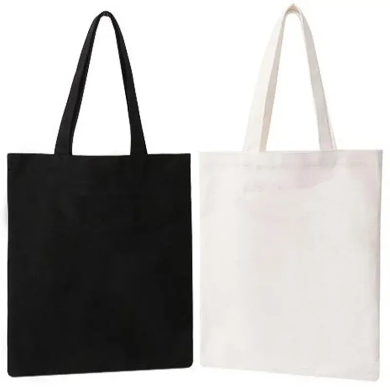 BBA167 borse in cotone naturale, borse in cotone tinta unita, borse a tracolla in cotone, stampa Logo di dimensioni personalizzate accetta