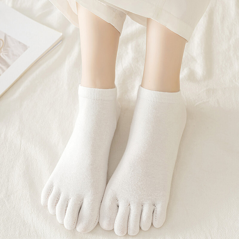 Summer Women Five-finger Socks Cotton Breathable Elastic Ankle Short Socks Casual High Quality Grils Socks Soft Funny Toe Sokken