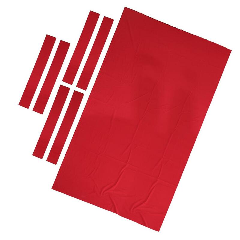 Recambio de tela de billar, fieltro para mesa de billar de 9 ', Deluxe y duradero, fácil de instalar, varios colores, Rojo