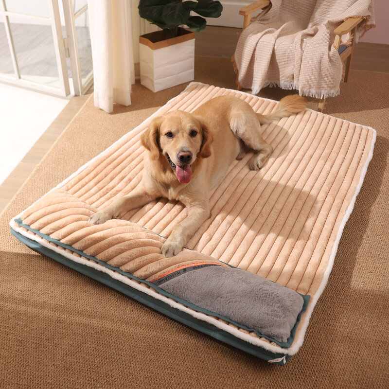 Hoopet-犬と猫用の大型ペットベッド,中小型犬用の快適なクッション,ペット用ベッドS-2XL,睡眠用品