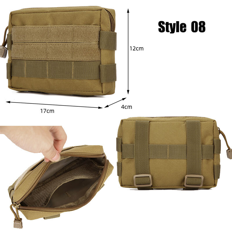 Тактические сумки Molle, мешочки, военная сумка на пояс для снаряжения, мужская сумка для телефона, аксессуары для кемпинга и охоты, поясная сумка, армейская сумка для повседневного использования
