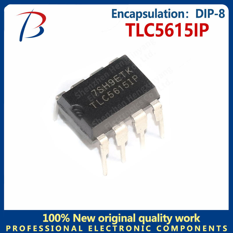 1 szt. TLC5615IP pakiet DIP-8 przetwornik cyfrowo-analogowy chip