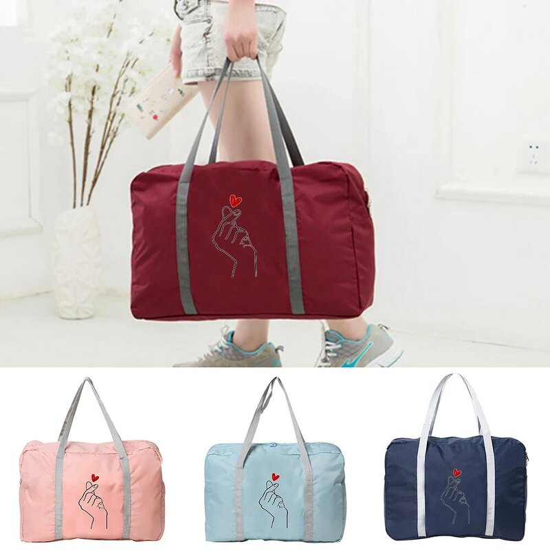Handbag Fashion Unisex Outdoor Camping Travel Bag Foldable Zipper Luggage Organizer Women Toiletries Storage Accessories Bags