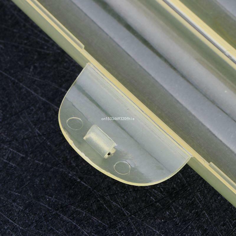 23x3,5x3cm Porta escova dentes plástico Caixa Transparente para viagem portátil protetora