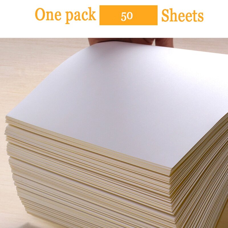 50 листов, самоклеящаяся бумага A4 для лазерного струйного принтера