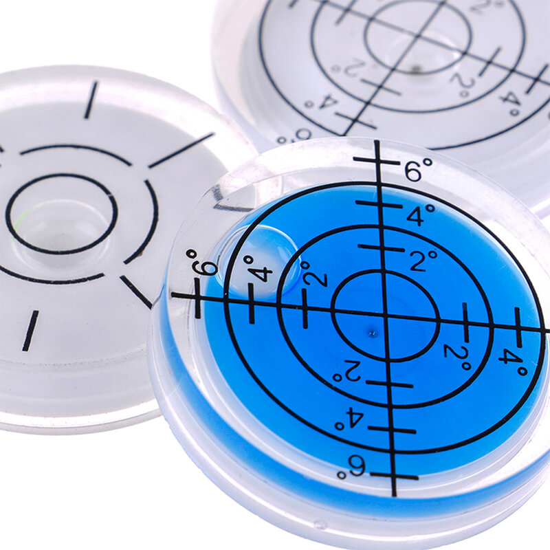 Medidor Circular Redondo Universal, Bubble Degree Mark Level, Ferramentas de medição, 32mm, 1Pc