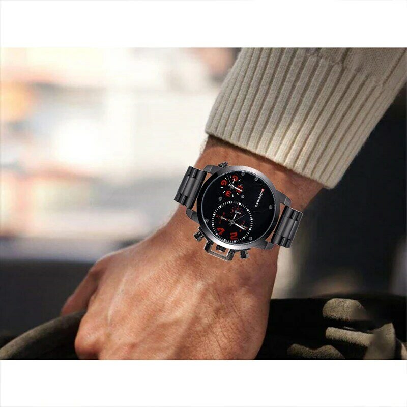Fashion Mens Watches Top Brand Luxury Quartz Watch Men Stainless Steel Male Clock Sport Wrist Watch Hodinky Relogio Masculino