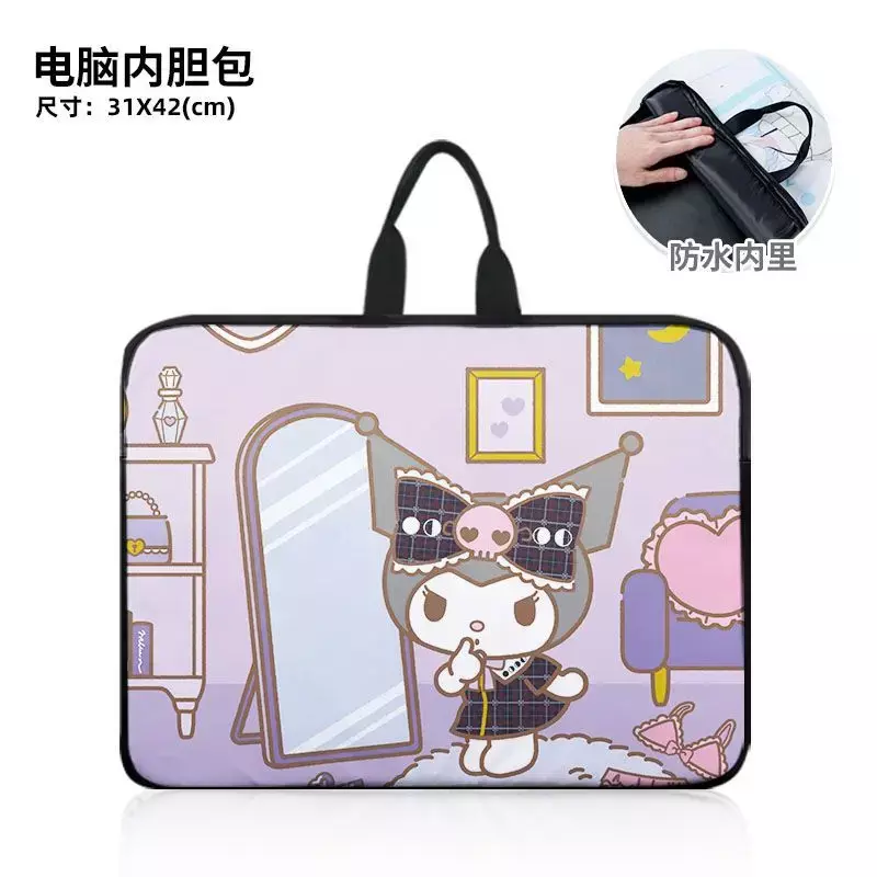 Sanrio-Cute Cartoon Handbag, Resistente à Mancha, Impermeável, Grande Capacidade, Ombro, Mochila de Computador, Novo, M