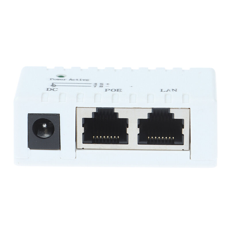 1PC 2V - 48V Passive POE injector for IP Camera VoIP Phone Netwrok AP device 10/100 Mbps Camera Network Mount Adapter