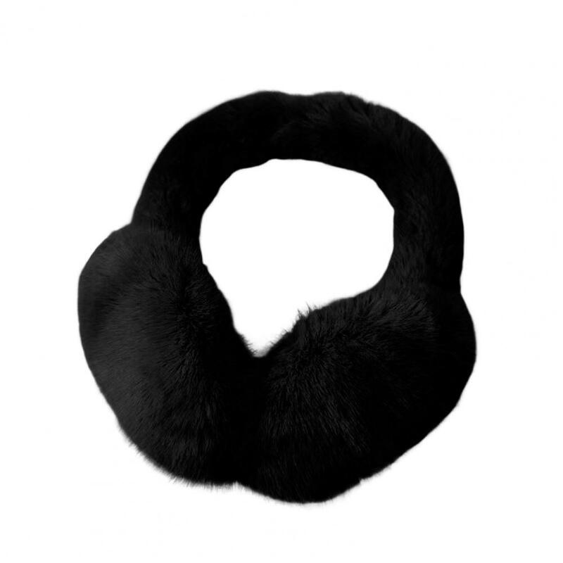 Capas de ouvido fofas unissex para caminhadas, Earmuffs térmicos macios, monocromáticos, confortáveis e elegantes, inverno