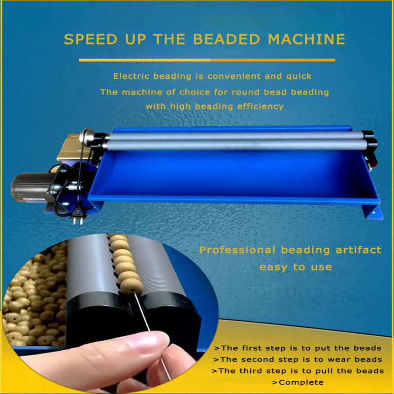 Máquina de rosqueamento automática diy máquina de rosqueamento redonda grânulo jade semi-automática máquina de miçangas manual mão cadeia buraco