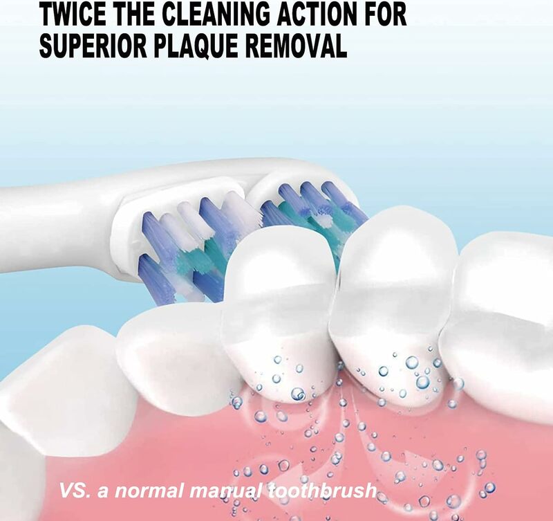 4/8/12/16/20 buah untuk Oral-B Dual Clean sikat gigi elektrik pengganti kepala, bagian # SB-417A