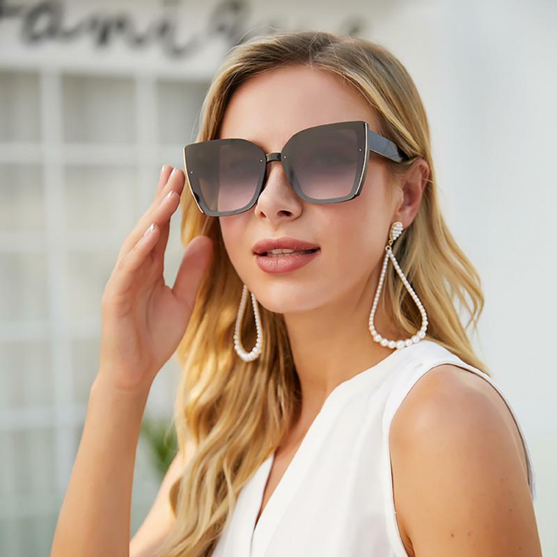 Gafas de sol con protección de ojo de gato para mujer, lentes de sol populares, llamativas, elegantes, a la moda, 2023, 2023