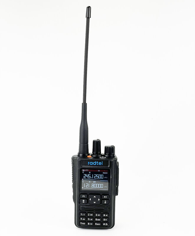 Radtel-Air Band Walkie Talkie, GPS, Blutooth APP, presunto amador, rádio em dois sentidos, USB-C VOX, SOS, Scanner de Polícia LCD, Aviação, 256CH, RT-490