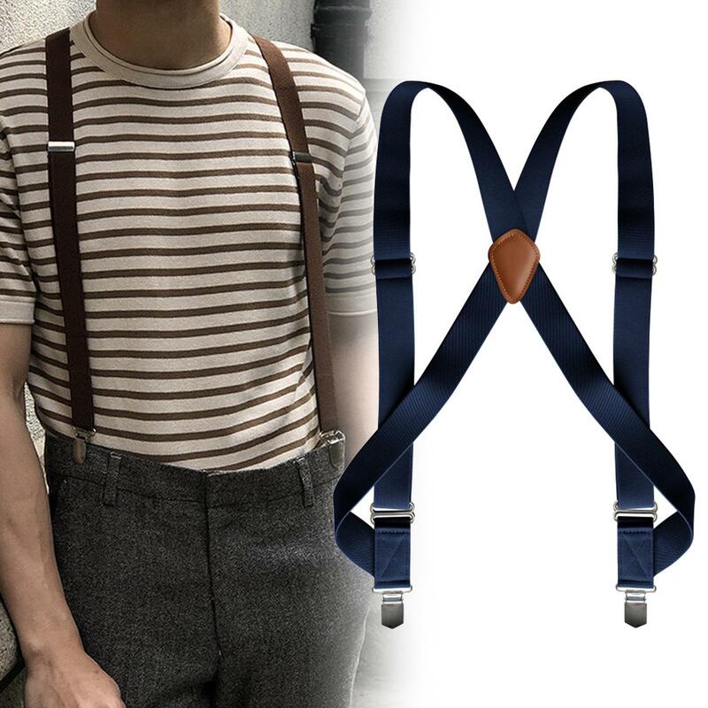 Bretella da uomo con clip elastico Casual per amici grandi e alti fidanzati