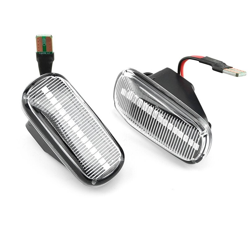 LED Dinâmico Side Marker Signal Light, Turn Lâmpada para Honda Accord, Civic, Acura, CR-V, Fit, Jazz, Odyssey, Branco e Preto, 4pcs