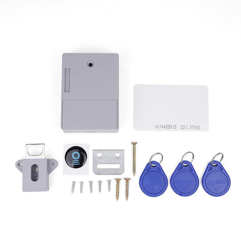 Kunci Elektronik Cerdas Sensor Tak Terlihat Kunci Kabinet Digital Kunci Pintu Pintar EMID Kartu IC untuk Laci Lemari Perangkat Keras