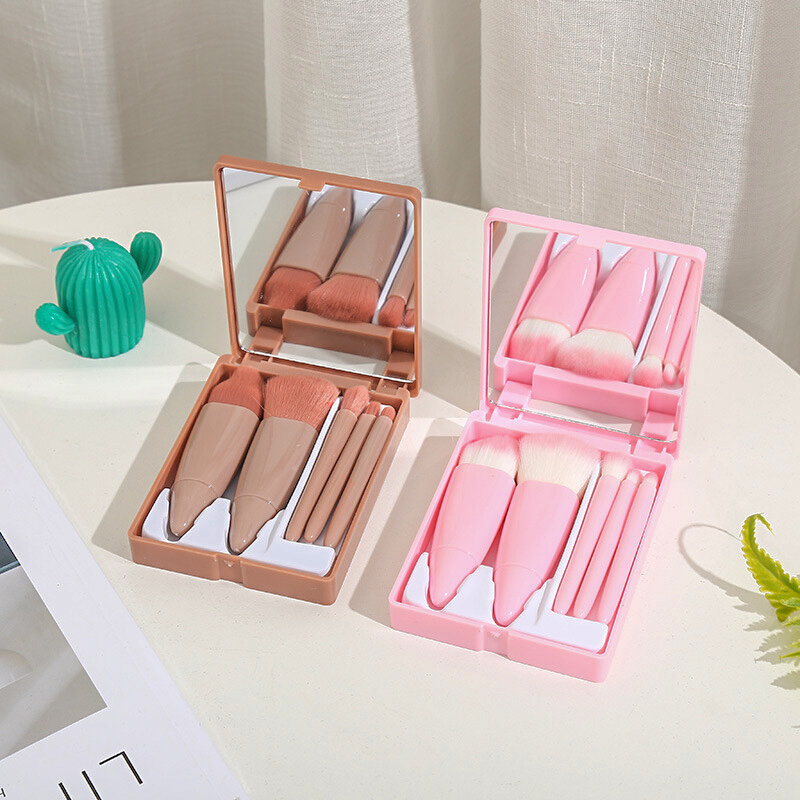 Make-up Pinsel Set Box Lidschatten Foundation Puder Wisch Kosmetik Werkzeuge Handheld faltbare Spiegel tragbare Schönheit Zubehör