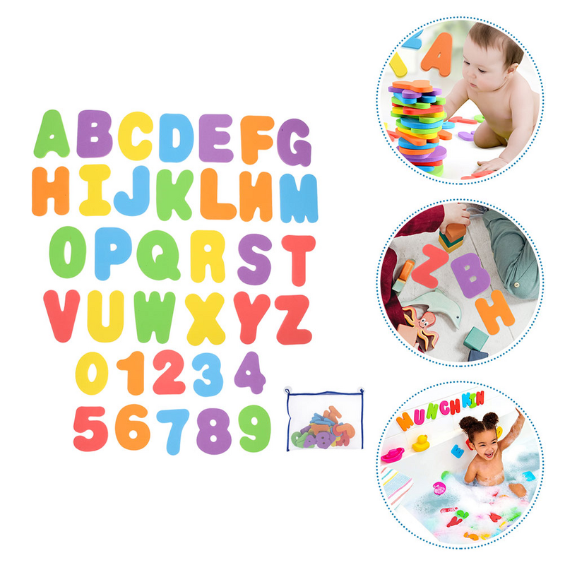 1 Set of Educational Alphabet Stickers for Children Number Letter Cognition Toys Educational Toys