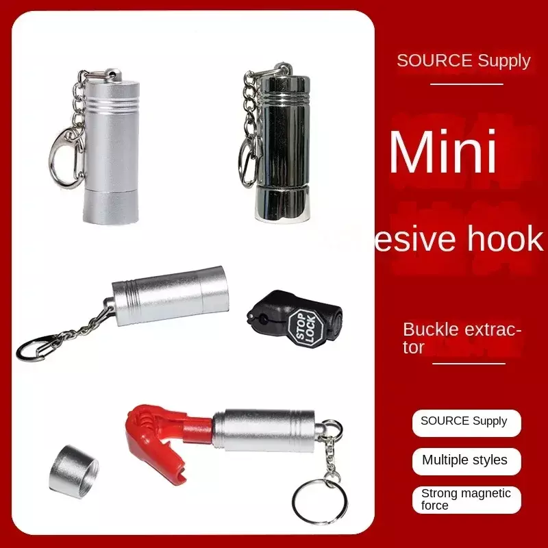 Anti-theft Hook Unlocker Hook Display Stand Unlock Key Strong Magnet Strip Red Lock Hook Detacher Unlocker