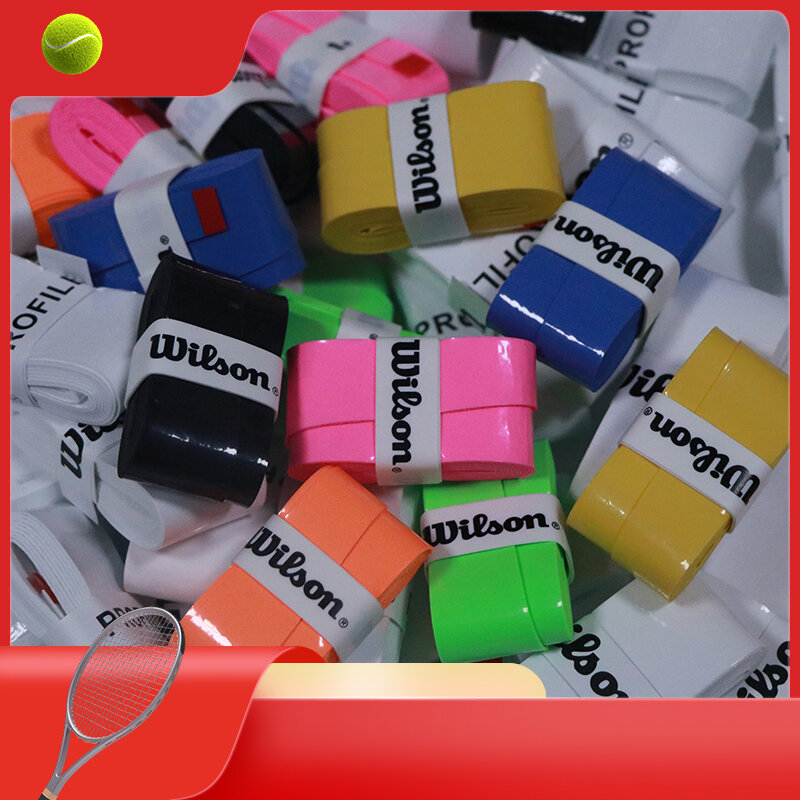 Wilson-Cinta de agarre para raqueta de tenis, banda antideslizante con pegamento de mano, mango de Pu, 15/30/60/90/180 piezas