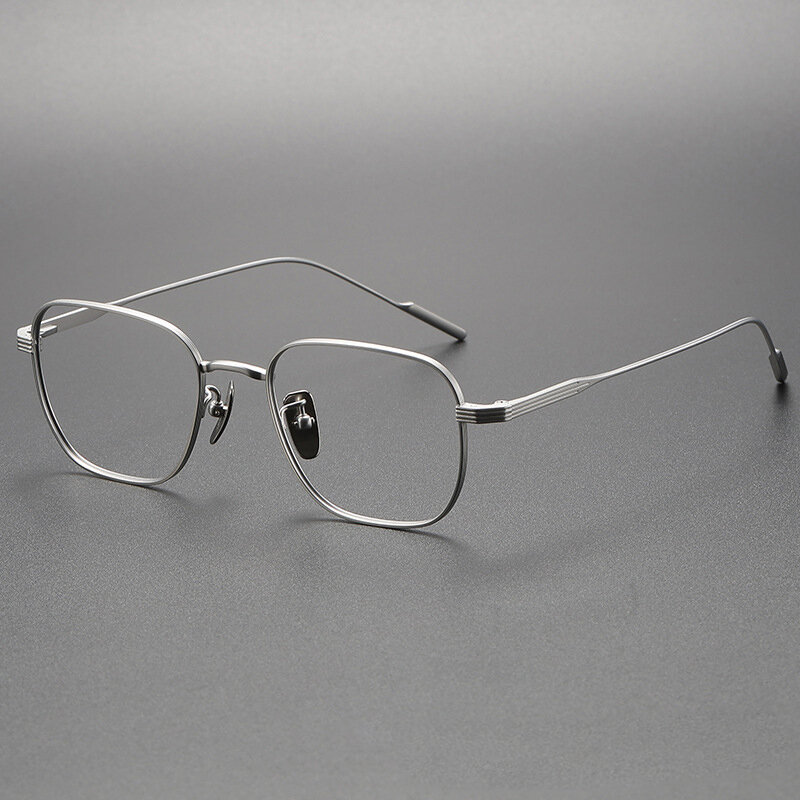 Titanium Optical Glasses Frame para homens e mulheres, Square Computer Eyeglasses, Vintage, Ultraleve, Business Eyewear, Luxury Brand, Top Quality