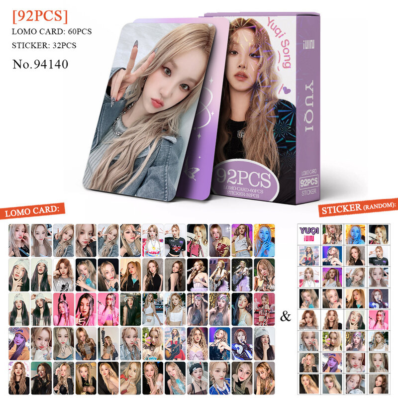 55PCS/set (G)I-DLE Lomo Cards 2023 Season's Greetings Photocards Kpop Girls Group Member Double Side Print Photo Cards Fans Gift